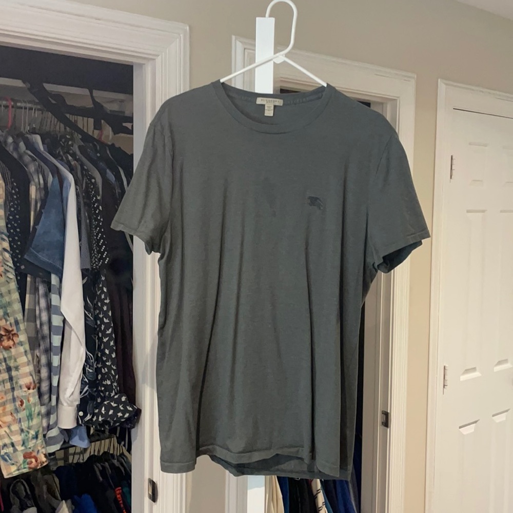 Burberry Brit Army Green T Shirt Size XL